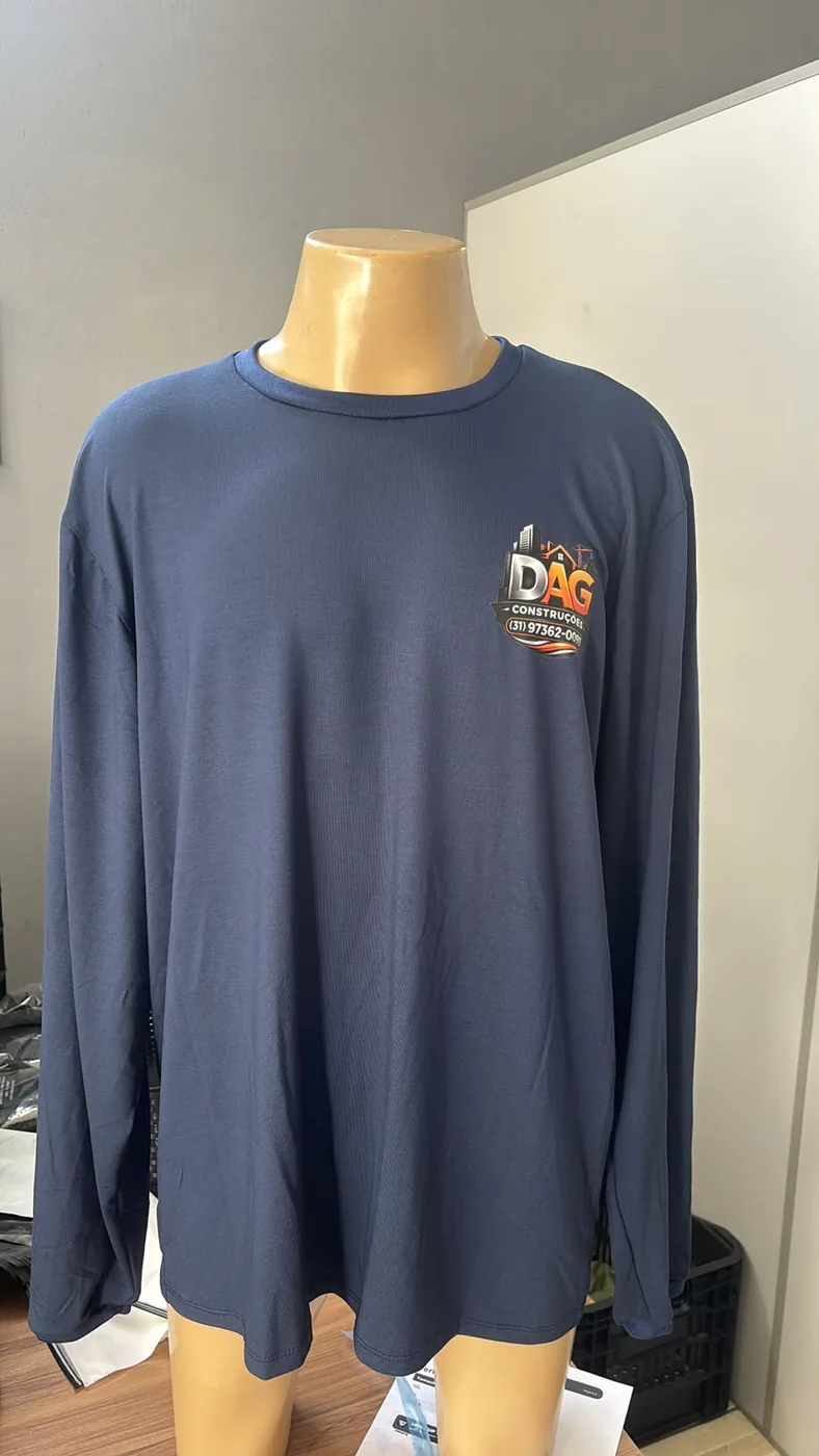 Camiseta manga longa personalizada DAG Construções